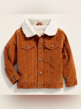 NWT Old Navy Brown Corduroy Pants & Sherpa Jacket Size 5t